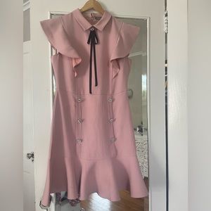 Light pink, body hugging dress